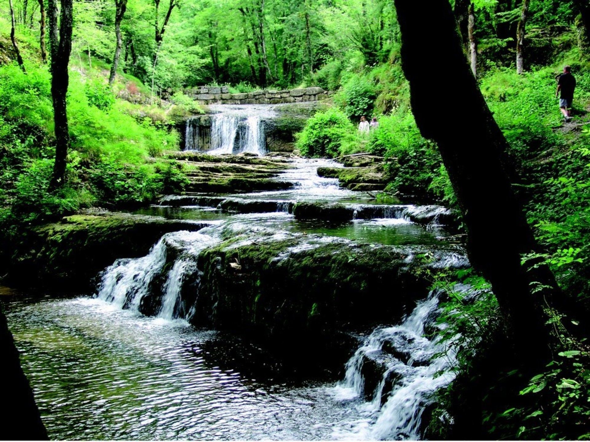 le long des cascades Hérisson